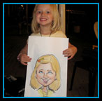 Color face caricature