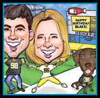 Football caricature