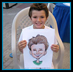 Boy caricature