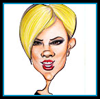 Victoria Beckham caricature