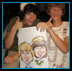 2 guys caricature