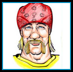 Hulk Hogan caricature