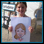 Color face caricature