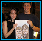 Couple caricature