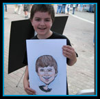 Color face caricature