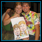 Couple caricature